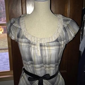 Anthropologie Edun plaid dress size small